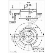 09.7727.11 BREMBO Тормозной диск