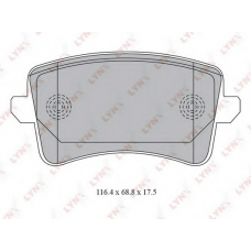 BD1223 LYNX Bd-1223 колодки тормозные задние audi a4(8k) 1.8t-3.2 07] / a4 allroad 2.0d-3.0d 09] / a5 1.8t-3.2 0