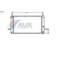 FD2106 AVA Радиатор, охлаждение двигателя