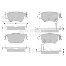 FB210540 FLENNOR Комплект тормозных колодок, дисковый тормоз