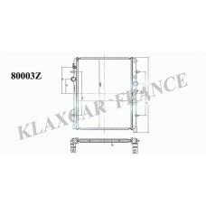 80003z KLAXCAR FRANCE Радиатор, охлаждение двигателя