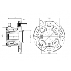 424100E031   TOYOTA HUB & BEARING ASSY, REAR AXLE, RH