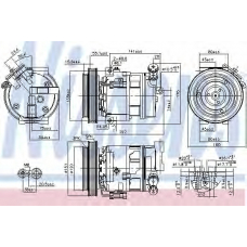 89396 NISSENS Компрессор, кондиционер