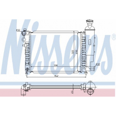 61287A NISSENS Радиатор, охлаждение двигателя