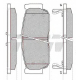 SY015-20 ASHUKI Комплект тормозных колодок, дисковый тормоз