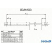 BGS10500 BUGIAD Газовая пружина, крышка багажник