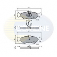 CBP0453 COMLINE Комплект тормозных колодок, дисковый тормоз