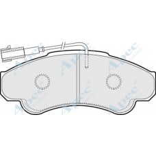 PAD1251 APEC Комплект тормозных колодок, дисковый тормоз
