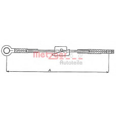 11.5451 METZGER Трос, стояночная тормозная система