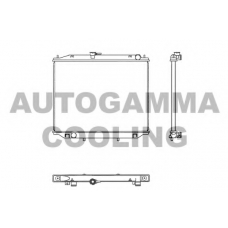 102933 AUTOGAMMA Радиатор, охлаждение двигателя