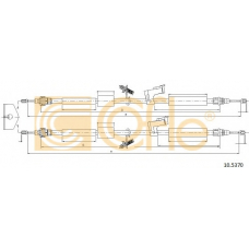 10.5370 COFLE Трос, стояночная тормозная система
