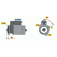 0 001 125 609 BOSCH Стартер