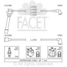 4.7113 FACET Ккомплект проводов зажигания