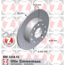 600.3234.52 ZIMMERMANN Тормозной диск