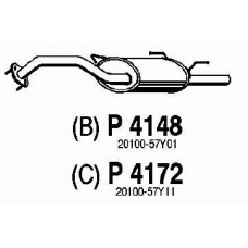 P4148 FENNO Глушитель выхлопных газов конечный