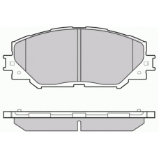 12-1251 E.T.F. Комплект тормозных колодок, дисковый тормоз