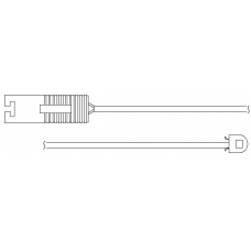 WS0150A KAWE Сигнализатор, износ тормозных колодок