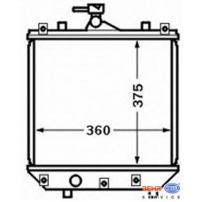 8MK 376 772-781 HELLA Радиатор, охлаждение двигателя