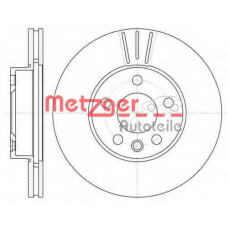 6496.10 METZGER Тормозной диск