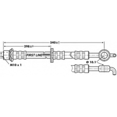 FBH6863 FIRST LINE Тормозной шланг