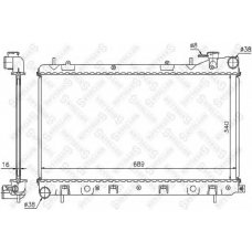 10-26640-SX STELLOX Радиатор, охлаждение двигателя