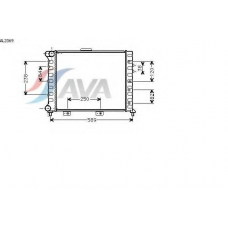 AL2069 AVA Радиатор, охлаждение двигателя