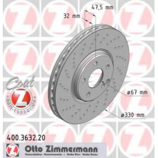 400.3632.20 ZIMMERMANN Тормозной диск