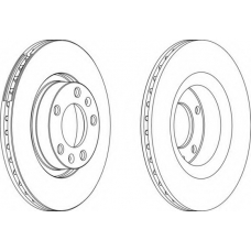 DDF228-1 FERODO Тормозной диск