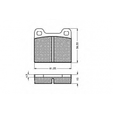 31110 SPIDAN Комплект тормозных колодок, дисковый тормоз