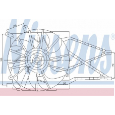 85185 NISSENS Вентилятор, охлаждение двигателя
