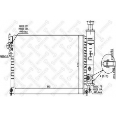 10-25036-SX STELLOX Радиатор, охлаждение двигателя