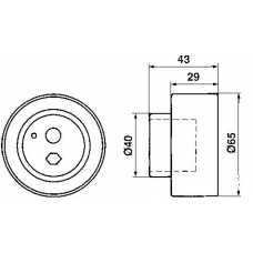 VKM 72300 SKF Натяжной ролик, ремень грм