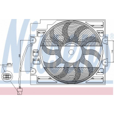 85421 NISSENS Вентилятор, конденсатор кондиционера