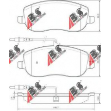 37329 OE ABS Комплект тормозных колодок, дисковый тормоз