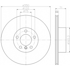 MDC2532 MINTEX Тормозной диск