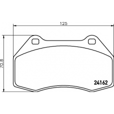 8DB 355 012-151 HELLA PAGID Комплект тормозных колодок, дисковый тормоз