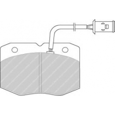 FSL713 FERODO Комплект тормозных колодок, дисковый тормоз