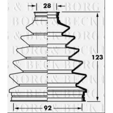 BCB6014 BORG & BECK Пыльник, приводной вал