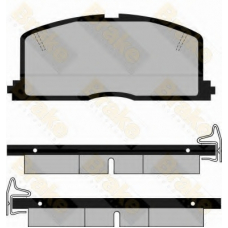 PA411 BRAKE ENGINEERING Комплект тормозных колодок, дисковый тормоз