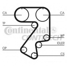 CT859 CONTITECH Ремень ГРМ