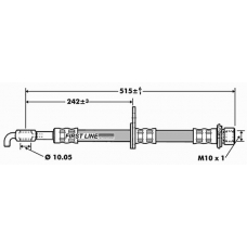 FBH7417 FIRST LINE Тормозной шланг