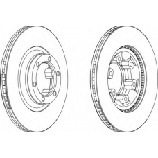 DDF345-1 FERODO Тормозной диск