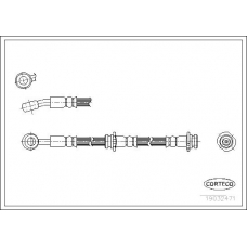 19032471 CORTECO Тормозной шланг