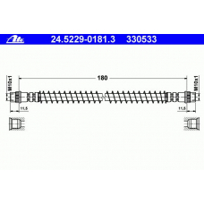 24.5229-0181.3 ATE Тормозной шланг