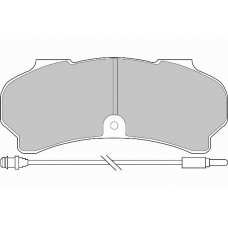FD6108V NECTO Комплект тормозных колодок, дисковый тормоз