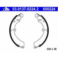 03.0137-0224.2 ATE Комплект тормозных колодок