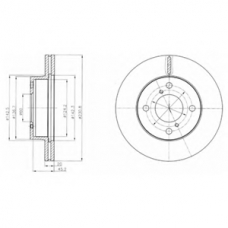 BG4271 DELPHI Тормозной диск