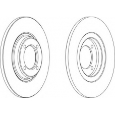 DDF428-1 FERODO Тормозной диск