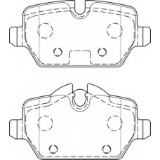 FD7529A NECTO Комплект тормозных колодок, дисковый тормоз