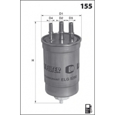 ELG5393 MECAFILTER Топливный фильтр